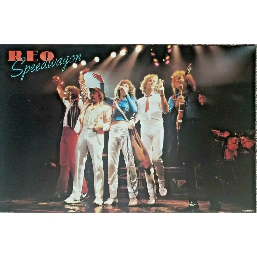 Vintage 1981 REO Speedwagon Concert Poster Cat. No. 43 32